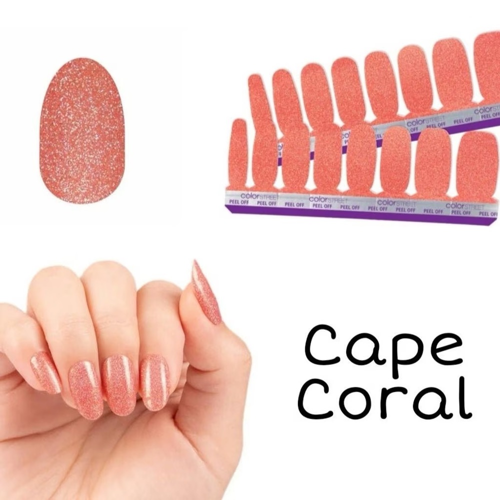 Color Street- Cape Coral - 100% Real Nail Polish Strips